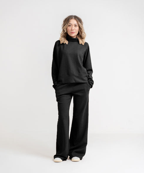 Women's Rib Relaxed Fit Turtleneck